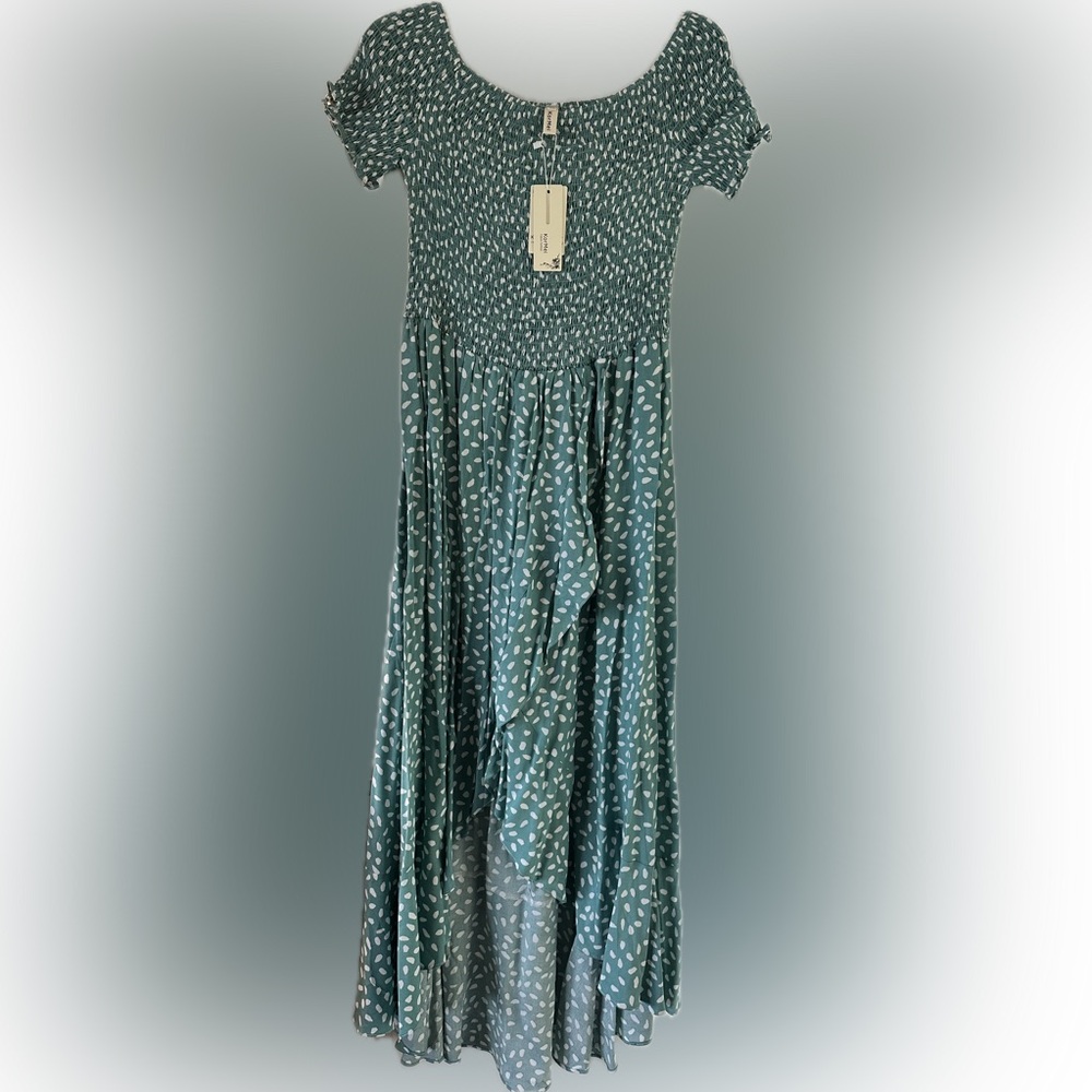 Elegant Green Maxi Dress